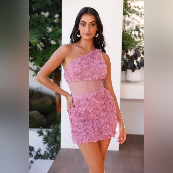 Hello Molly Dresses & Skirts - NEW! HELLO MOLLY Little Flirt One Shoulder Mini Dress (Plum)